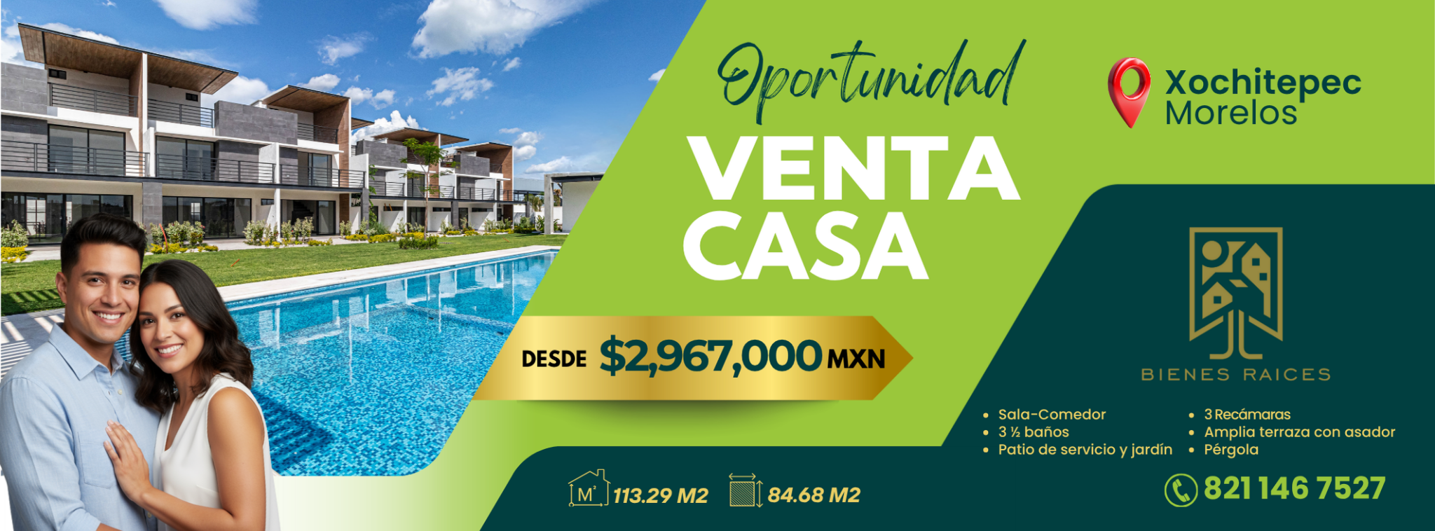 Residencia con alberca en venta